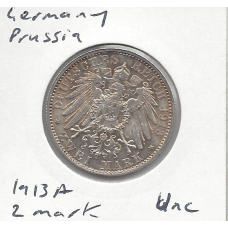 Germany (Prussia) 1913A 2 Mark Unc