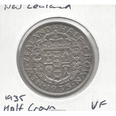 New Zealand 1935 Half Crown VF