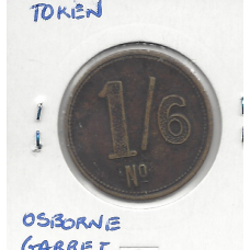 O.G & Co (Osborne Garret & Co) 1 shilling 6 Pence Token VF