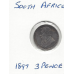 South Africa 1897 Threepence EF